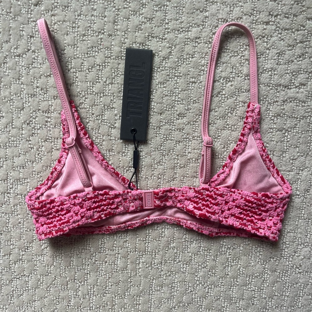 Triangl Maia-Alina Pink Crochet Scoop Bikini Set - Picture 9 of 10